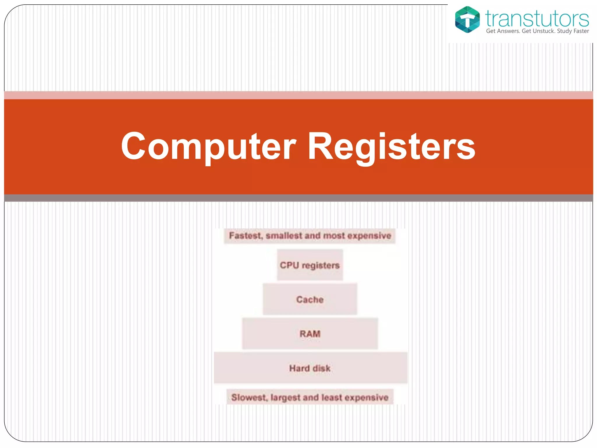 Computer Register Computer Science PPT
