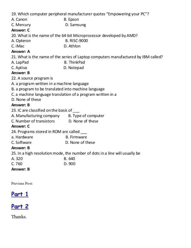 Computers basic mcq questions 3