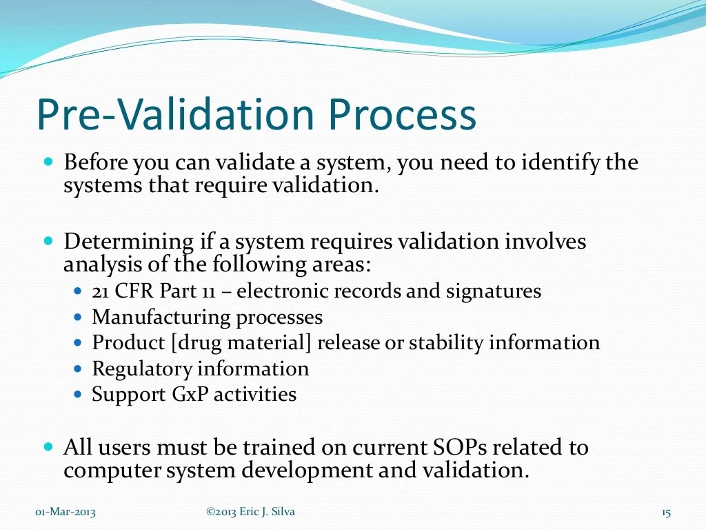 Computer System Validation