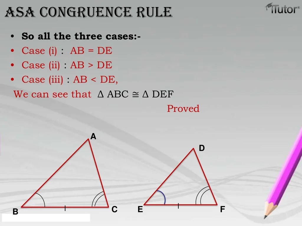 Congruence of Triangle