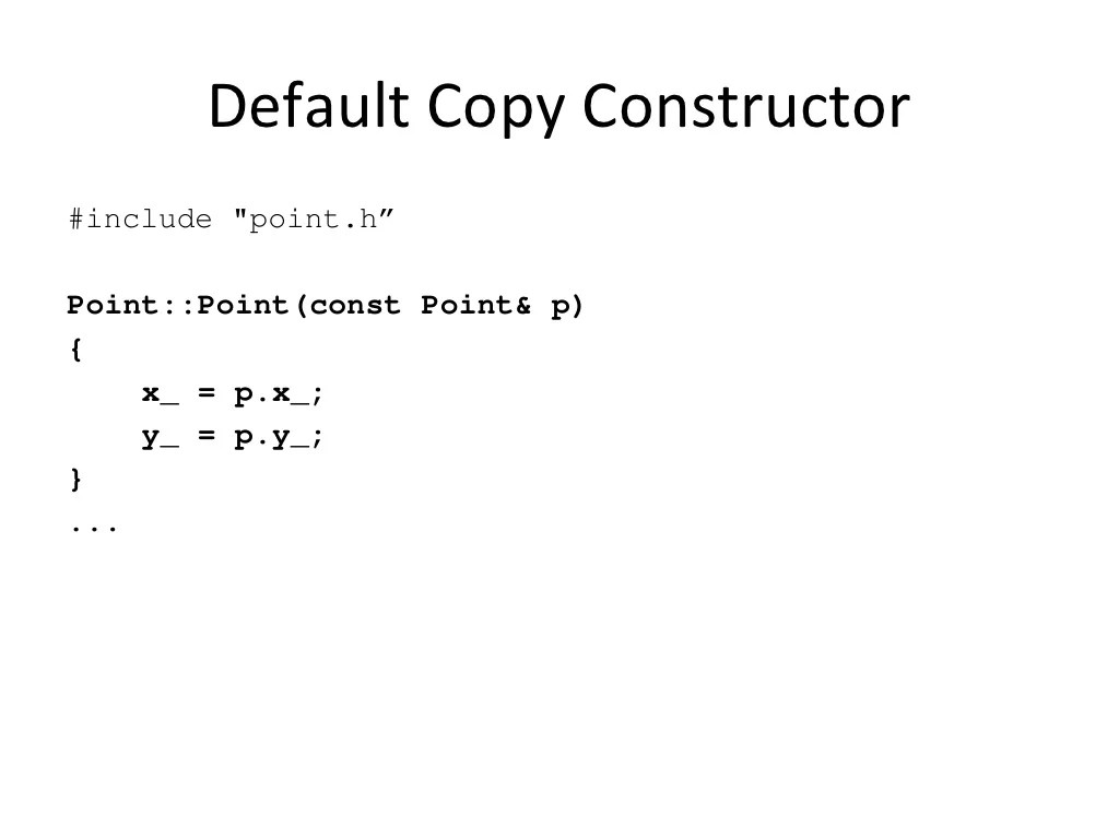 C++ Constructor, Copy Constructor and Assignment operator
