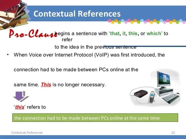 Contextual references