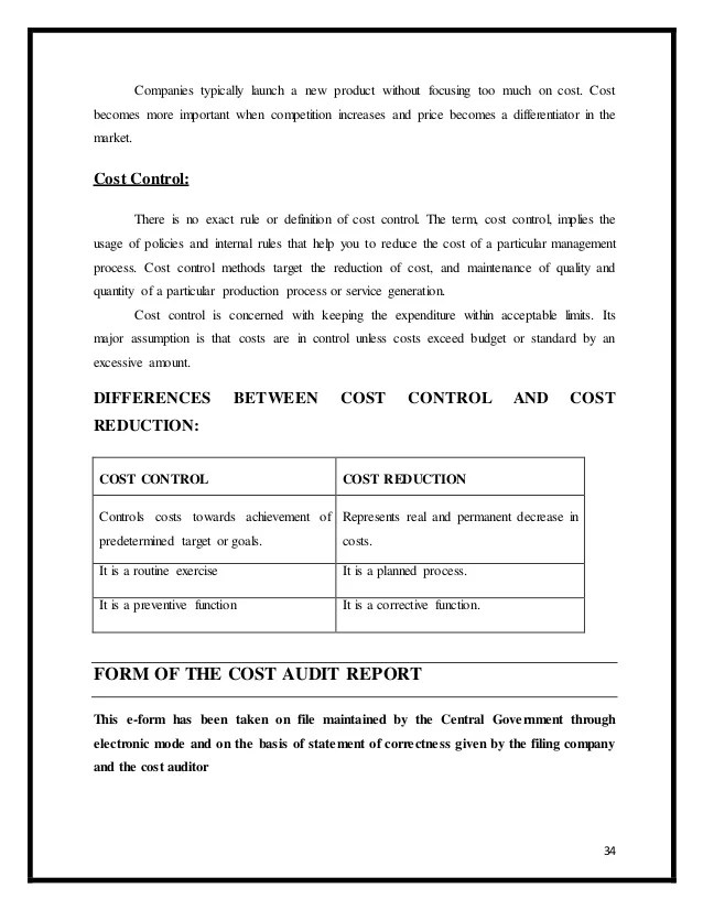 Cost Audit An Overview
