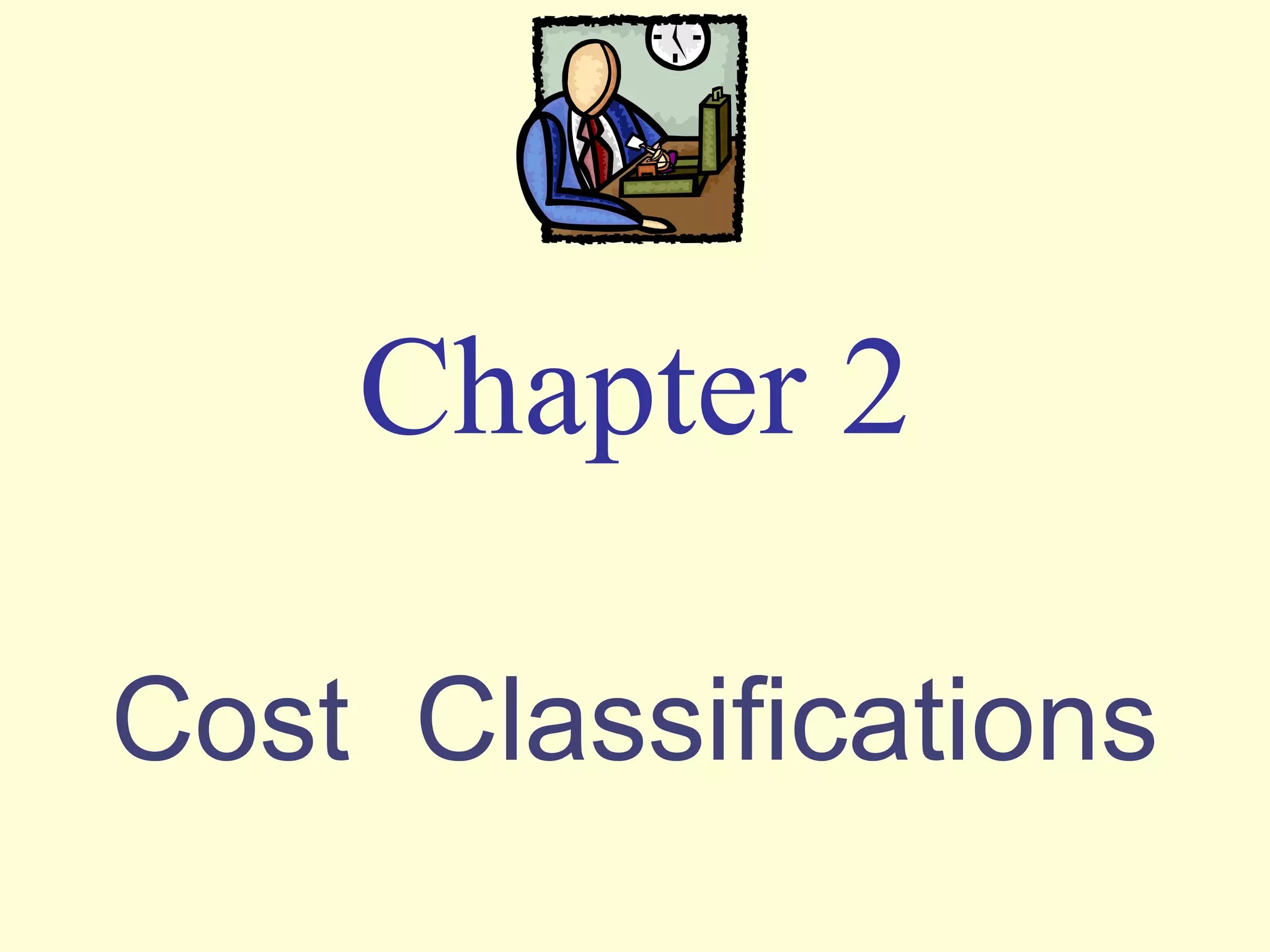 Cost classification PPT