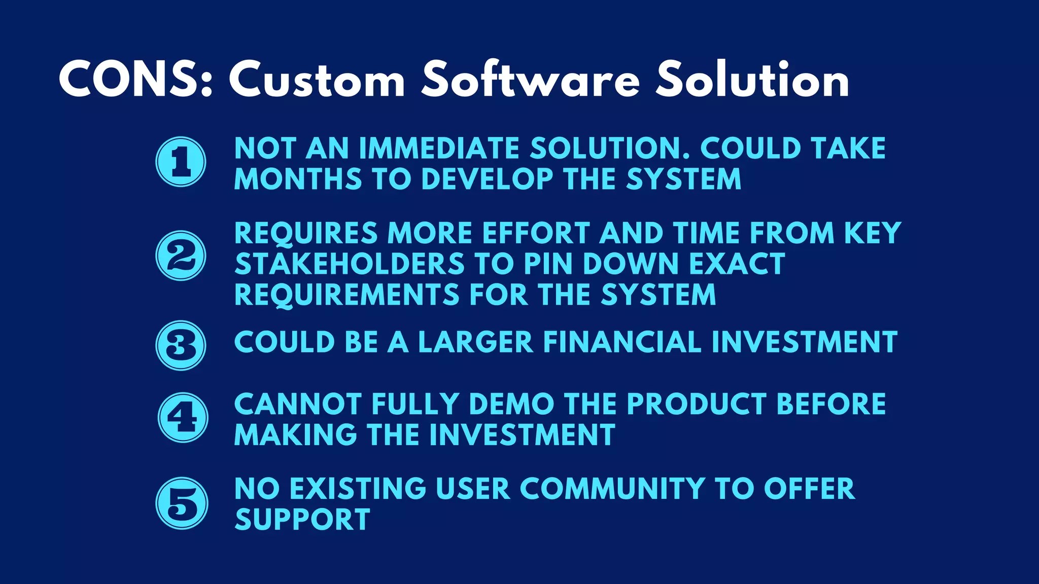 Cots vs Custom Software Development PPT