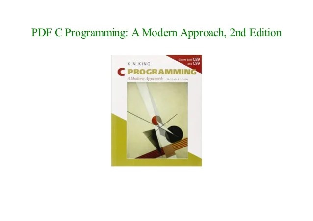 ePub C Programming: A Modern Approach, 2nd Edition by K. N. King Full…