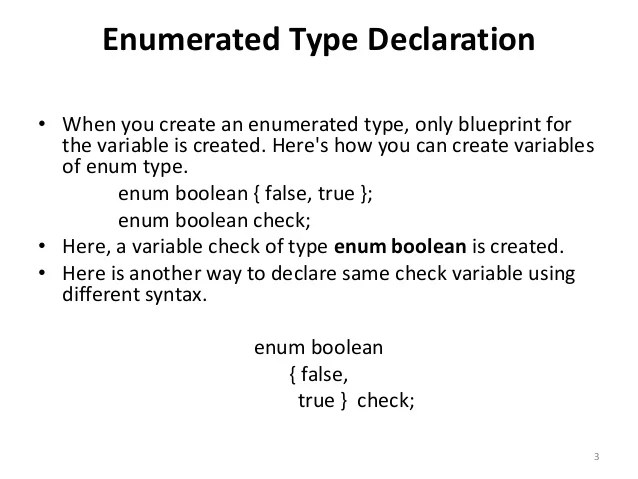 C programming enumeration C programming enumeration