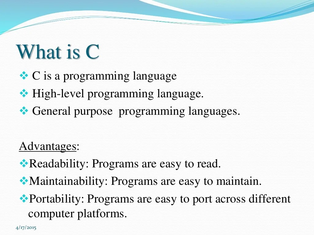C programming language