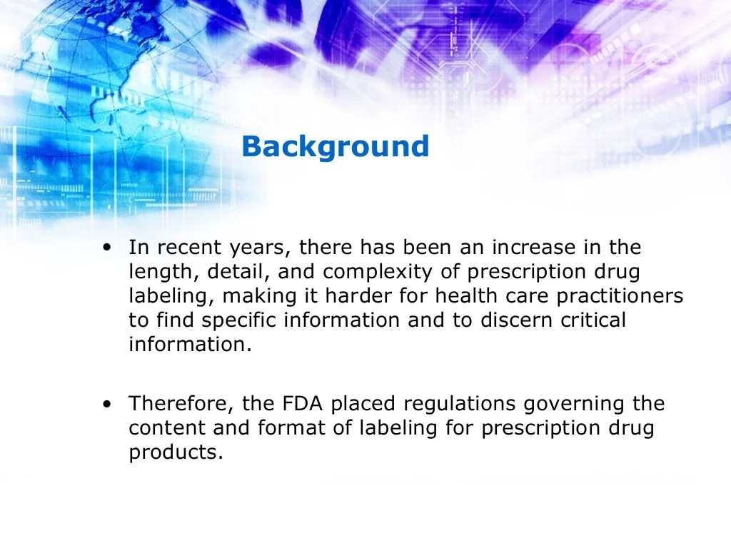 Labeling of Drugs 21 CFR Part 201
