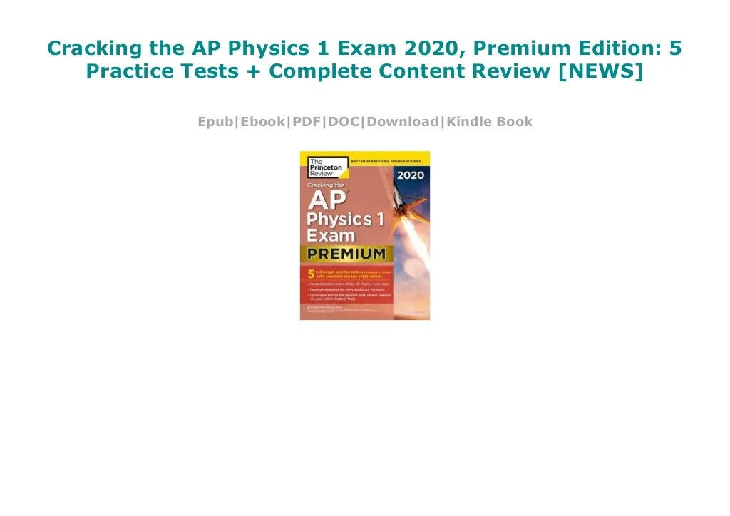 Cracking the AP Physics 1 Exam 2020, Premium Edition 5