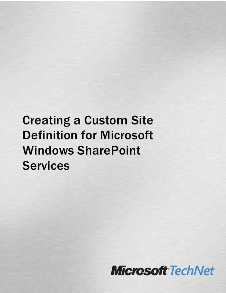 Creating20a20 Custom20 Site20 Definition20for20 Microsoft20 Wi… Creating20a20 Custom20 Site20 Definition20for20 Microsoft20 Wi…