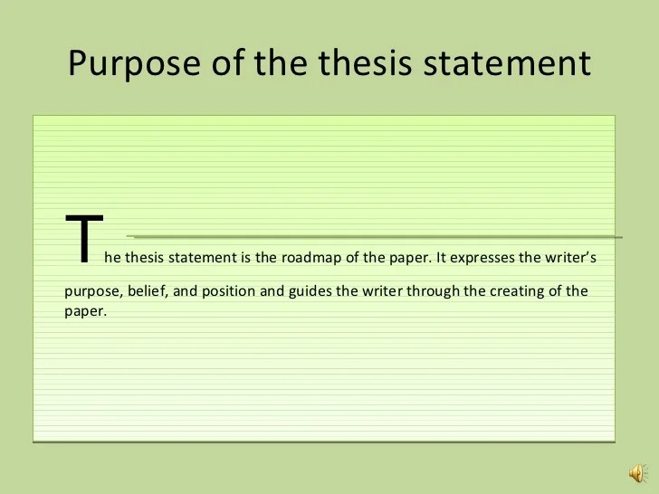 Developing a Thesis Statement – The Writing Center – UW–Madison