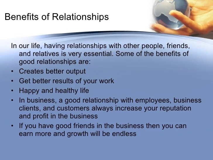 Creating Relationships Presentations