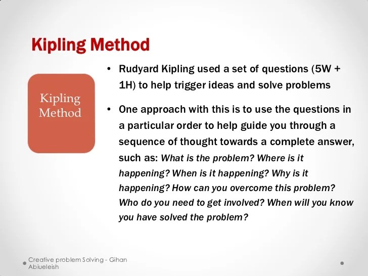 Creative problem solving