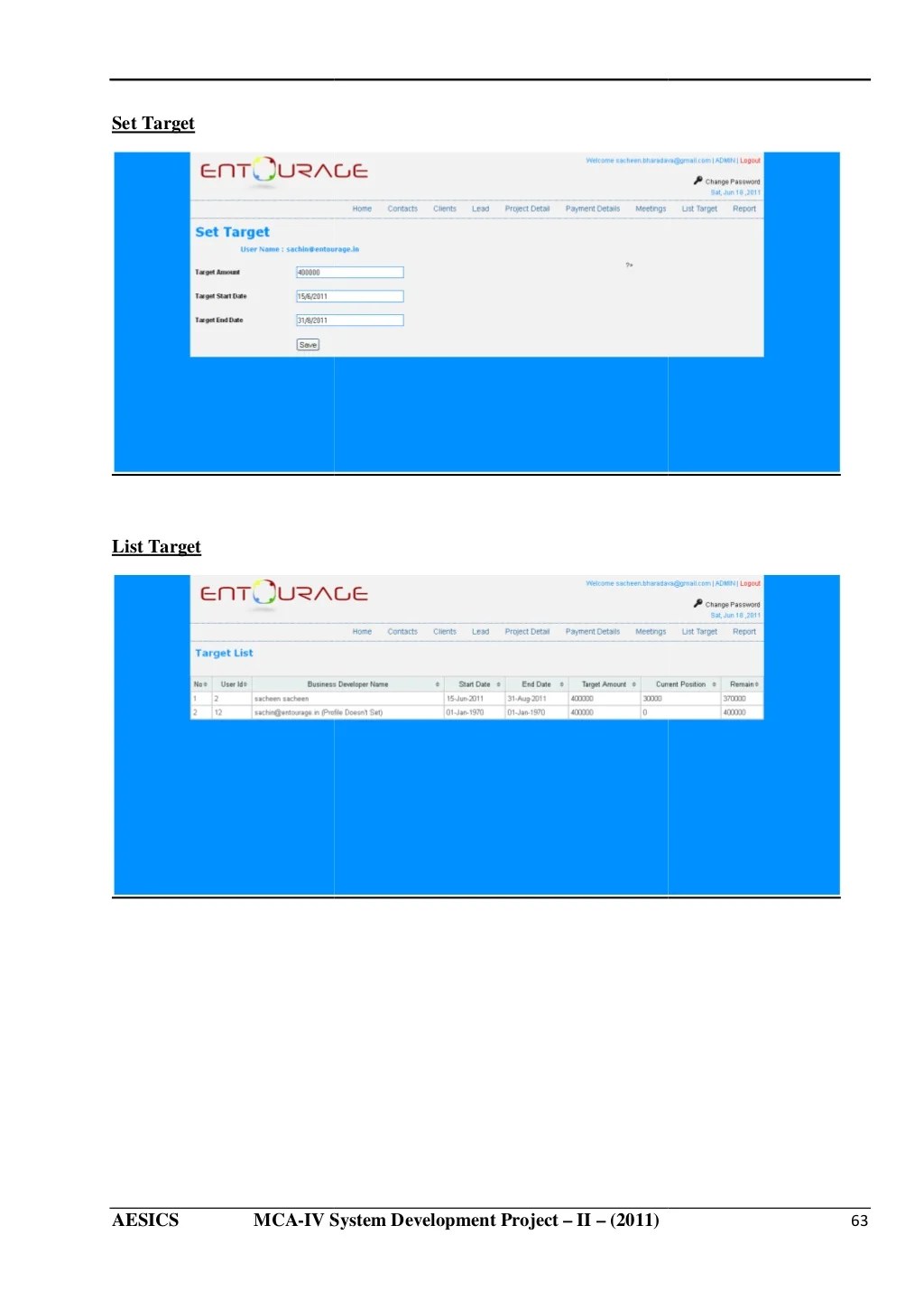 Customer Relationship Management Module Project Report