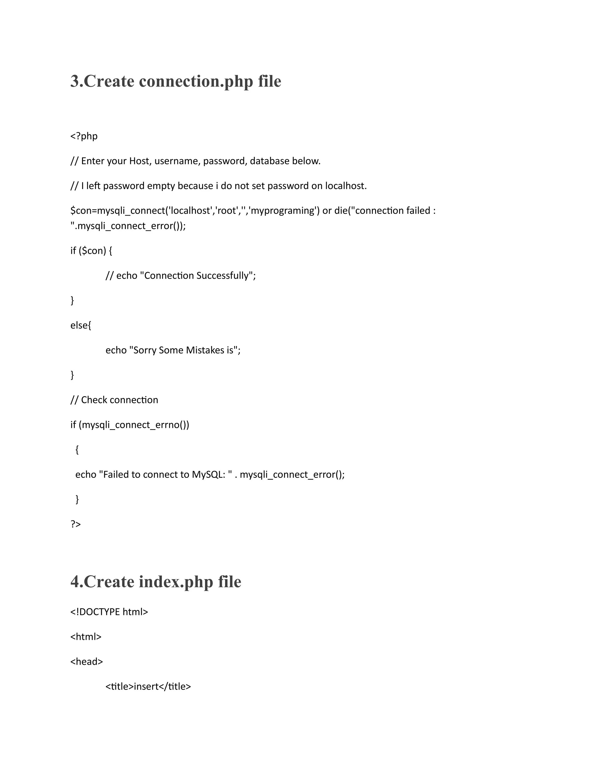 CRUD OPERATIONS using MySQL connectivity in php PDF