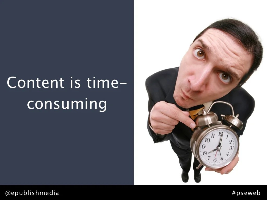 Content is time consuming epublishmedia