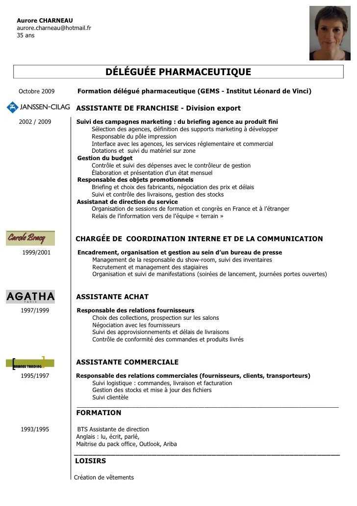 modele cv visiteur medical CV Anonyme