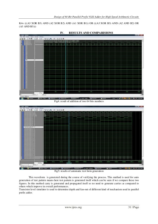 Design Of 64Bit Parallel Prefix VLSI Adder For High Speed Arithmetic…