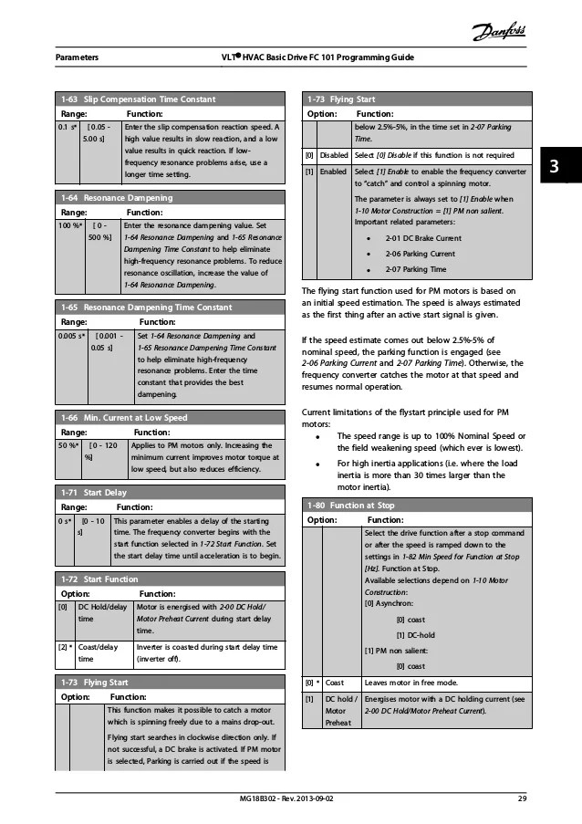 Danfoss vlt fc 101 programming guide