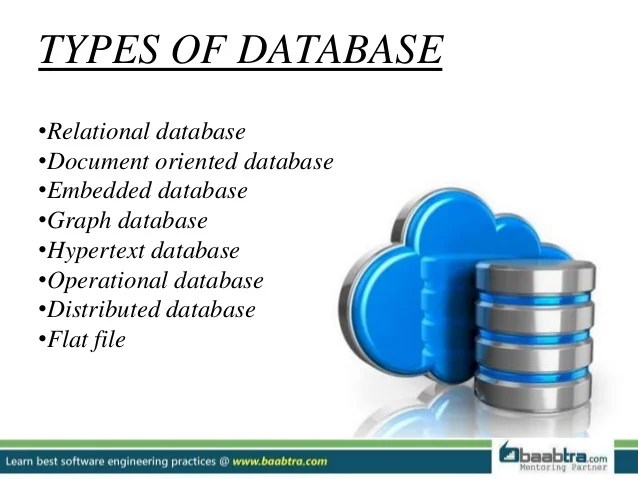 Database and types of database