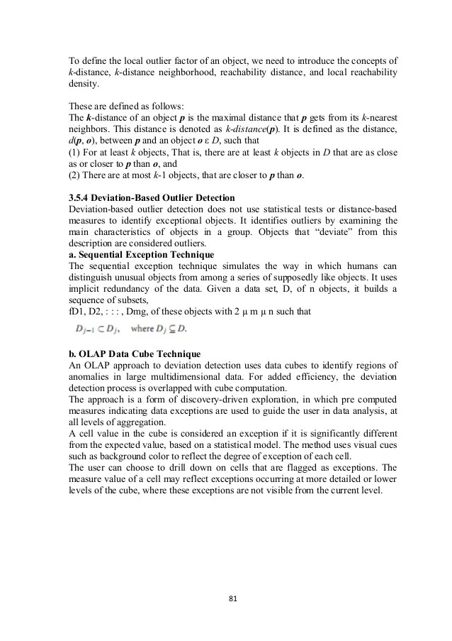 Data mining notes