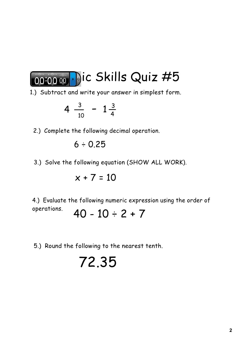 Day 10 greatest common factor