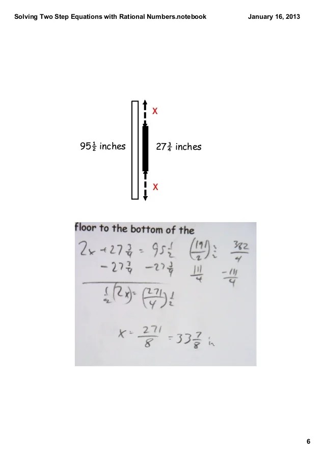 Day 15 two step with fractions