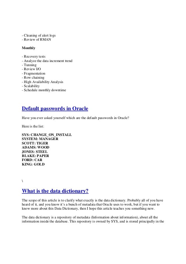 RMAN INTERVIEW QUESTIONS AND ANSWERS IN ORACLE 11G PDF