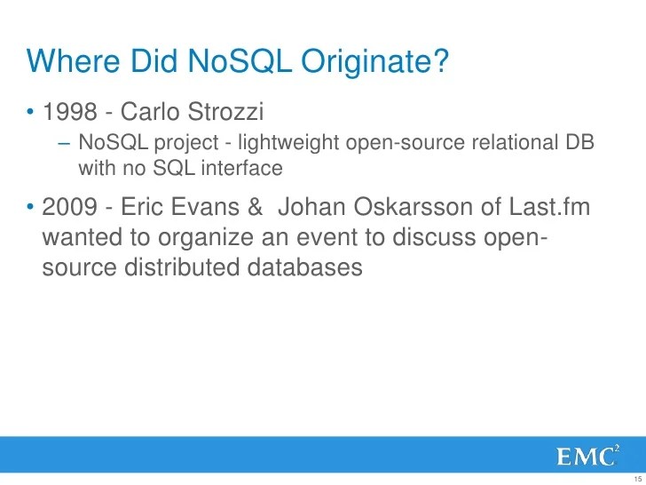 Intro to Big Data and NoSQL