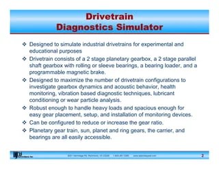 Drivetrain Diagnostics Simulator | PDF