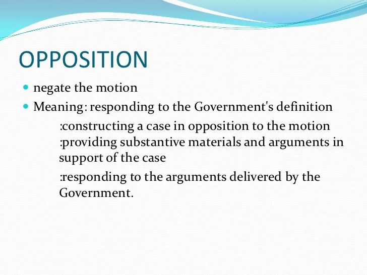 Debate Basics