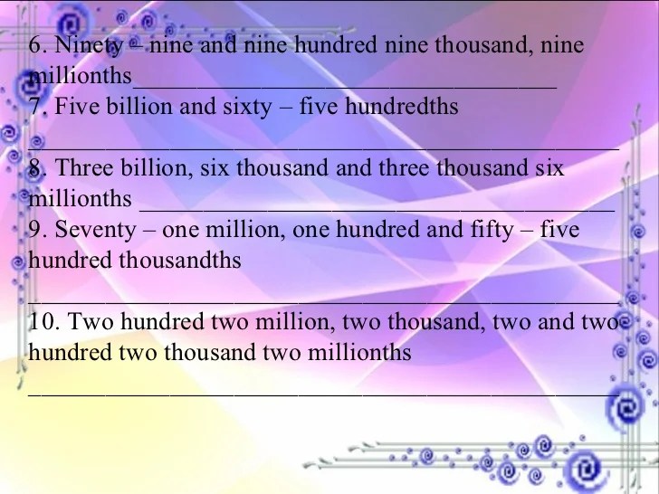 How to write five hundreths