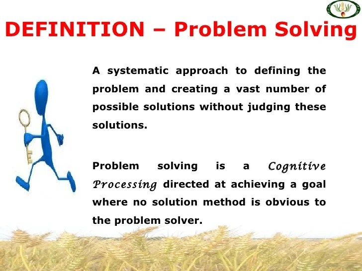 Meaning of comprehensive problem solving ability