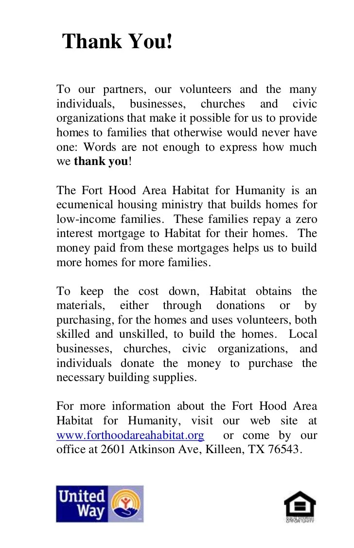 Dedication program for aspen paddie family
