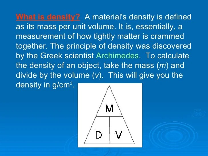 Density Ppt