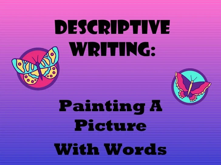 Descriptive writing.ppt