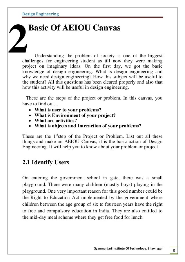 Design Engineering Report