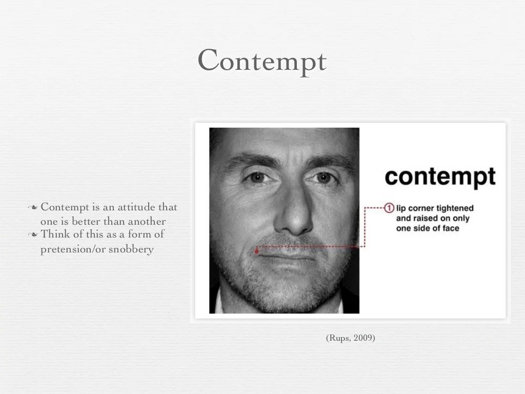 Contempt Contempt is an