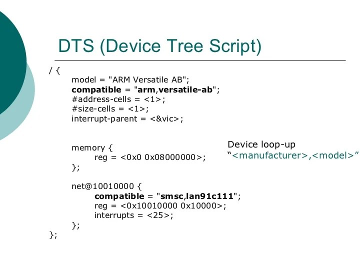 Device tree support on arm linux