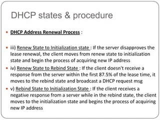 Dhcp ppt | PPT