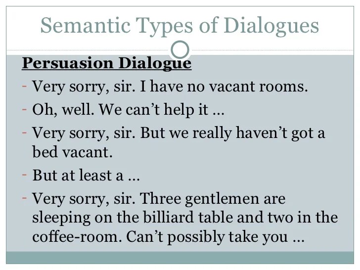 English Dialogue