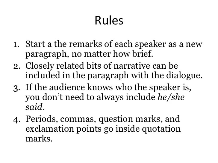 Check the rules to learn how to write dialogue correctly to make your piece of writing flawless. Dialogue