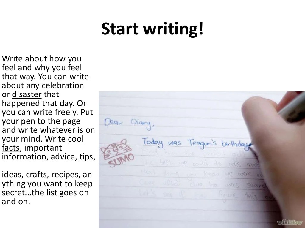 Diary Writing KS3 (Year 7)