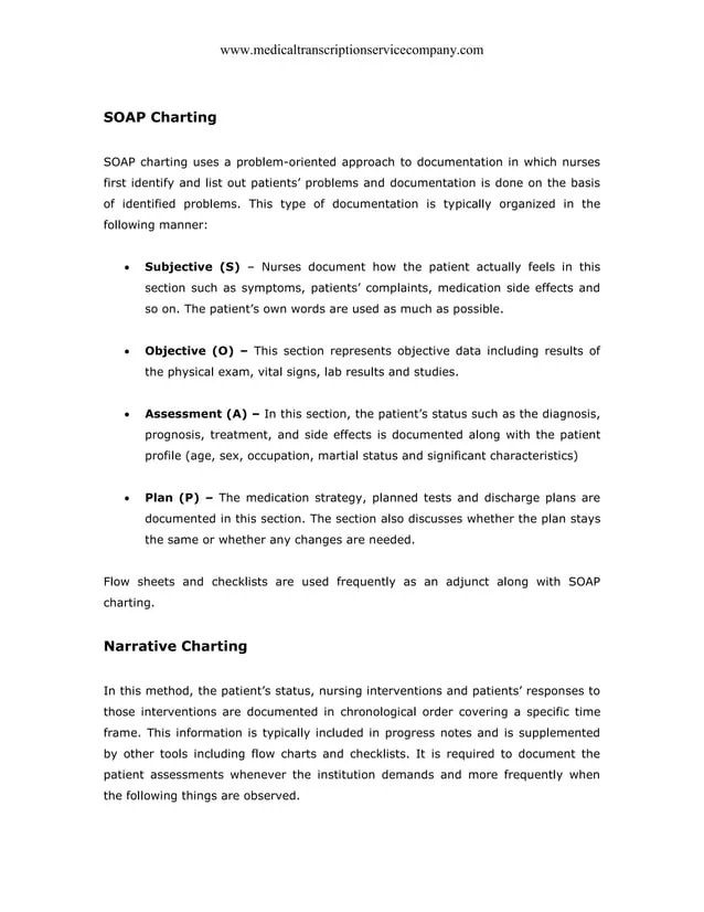 Different Types of Nursing Documentation Methods PDF