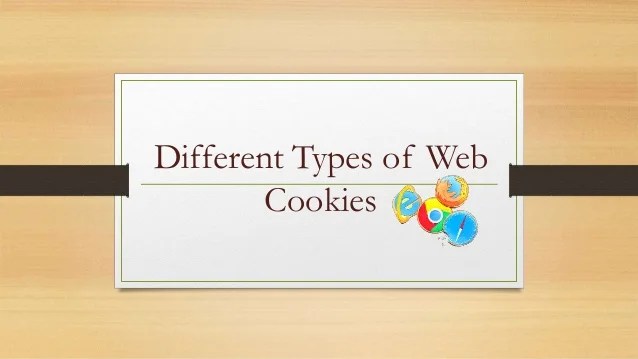 Different types of web cookies