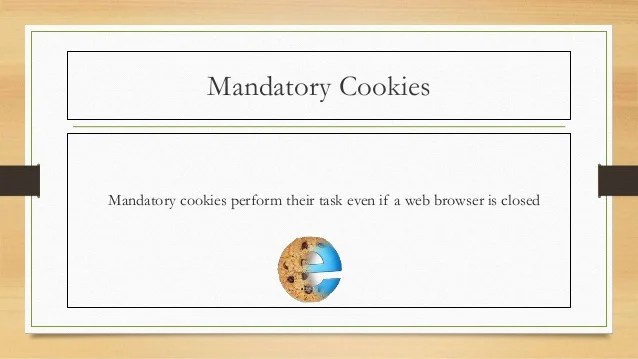 Different types of web cookies