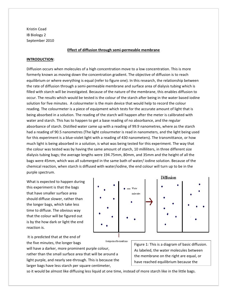 Diffusion lab