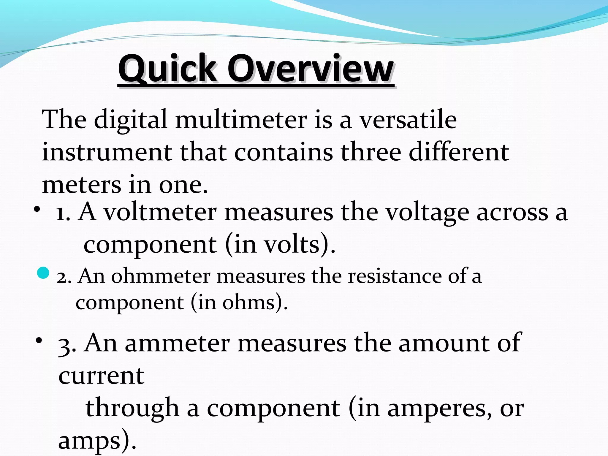 Digital multimeter | PPT