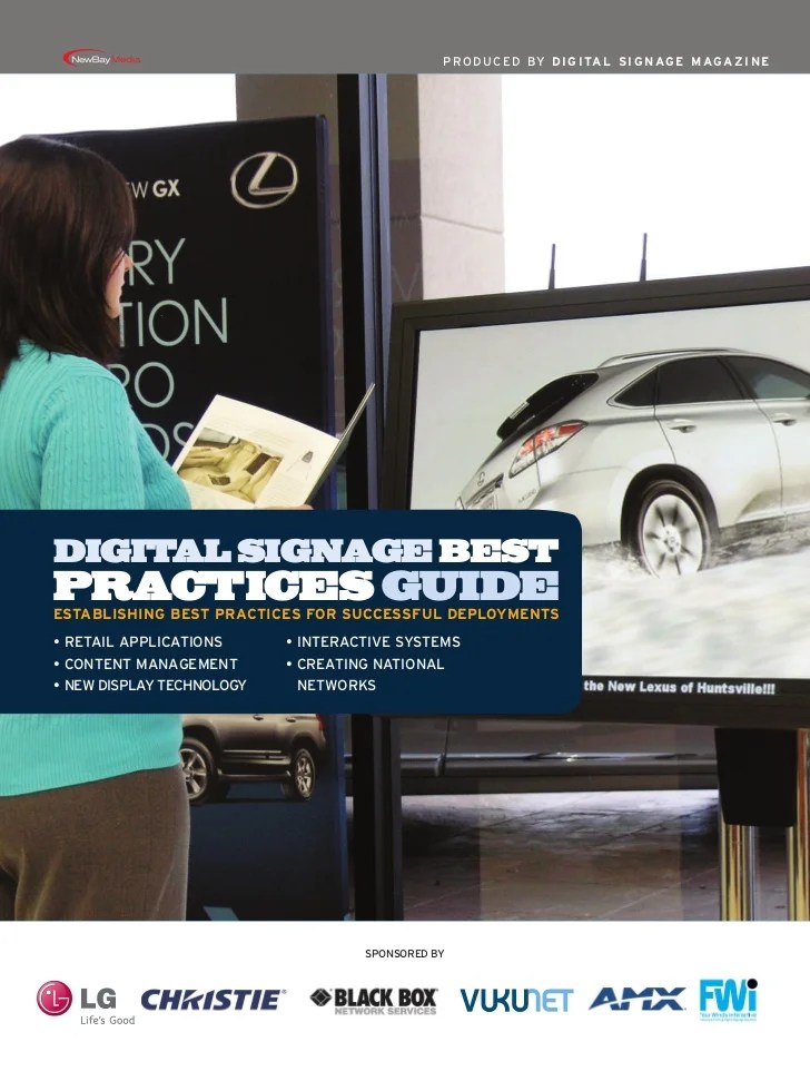 Digital Signage Best Practices Guide